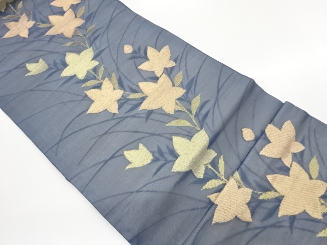 JAPANESE KIMONO / NAGOYA OBI FOR SUMMER / WOVEN KIKYO